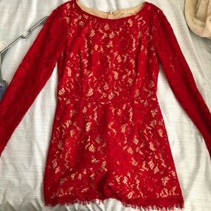 Red jumpsuit
